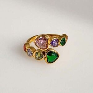Bohemian heart ring N516